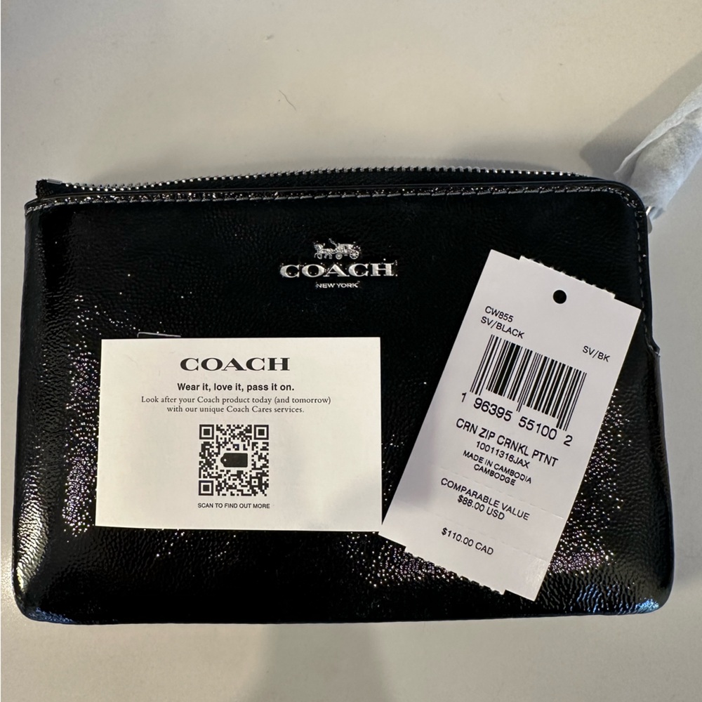 Coach Black Wristlet - Picture 2 of 3